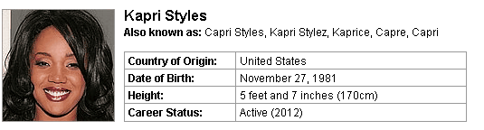 Pornstar Kapri Styles