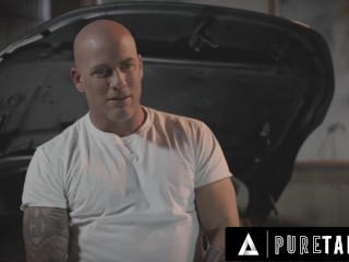Autumn Falls getting fucked hard by a horny mechanic