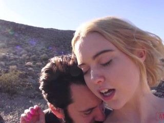 Chloe Cherry getting fucked anally by Tommy Pistol outdoor